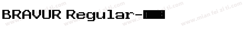 BRAVUR Regular字体转换